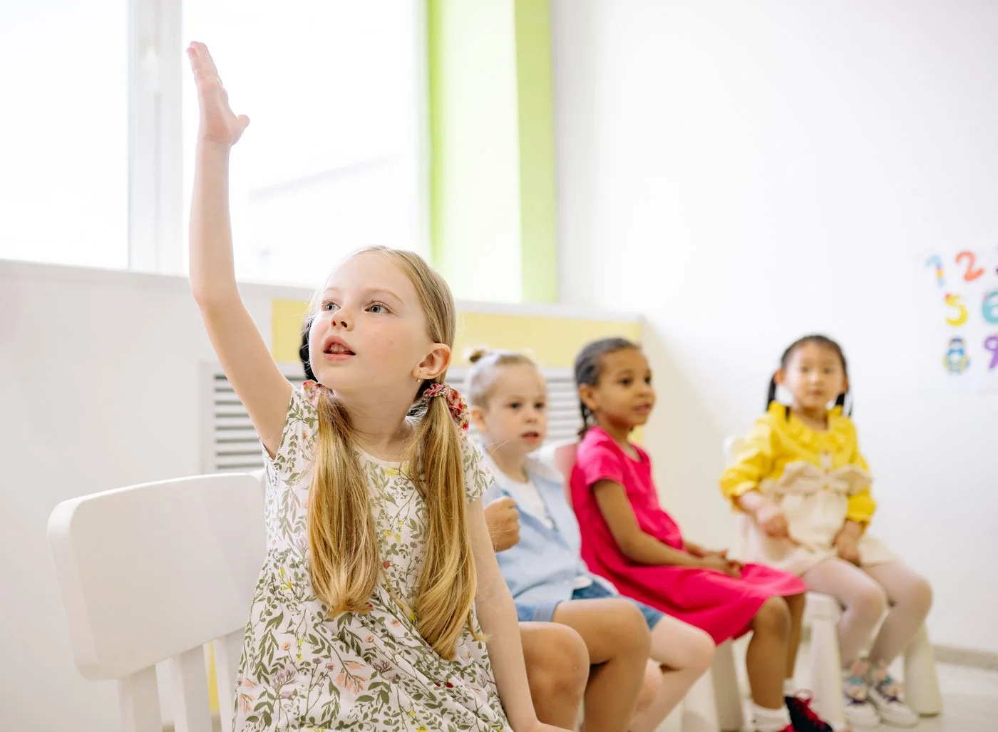 Colorful daycare classroom